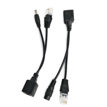 Passive PoE Injector and Splitter Kit with DC5521-Black