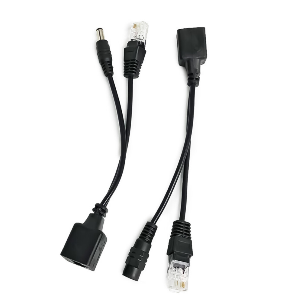 Passive Poe Injector And Splitter Kit With Dc5521- Black 7704000277419