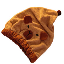 Serviette à cheveux absorbante en microfibre-Princesse Capibala