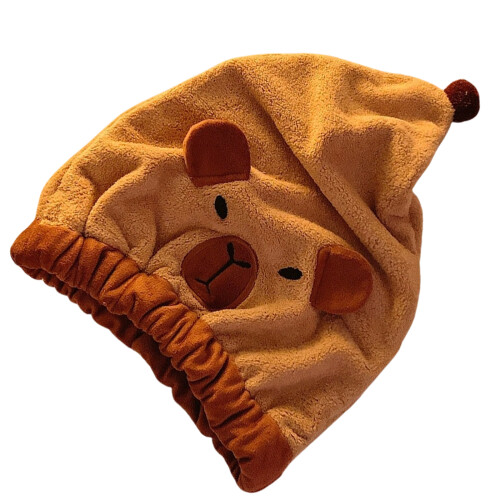 Serviette à cheveux absorbante en microfibre-Princesse Capibala