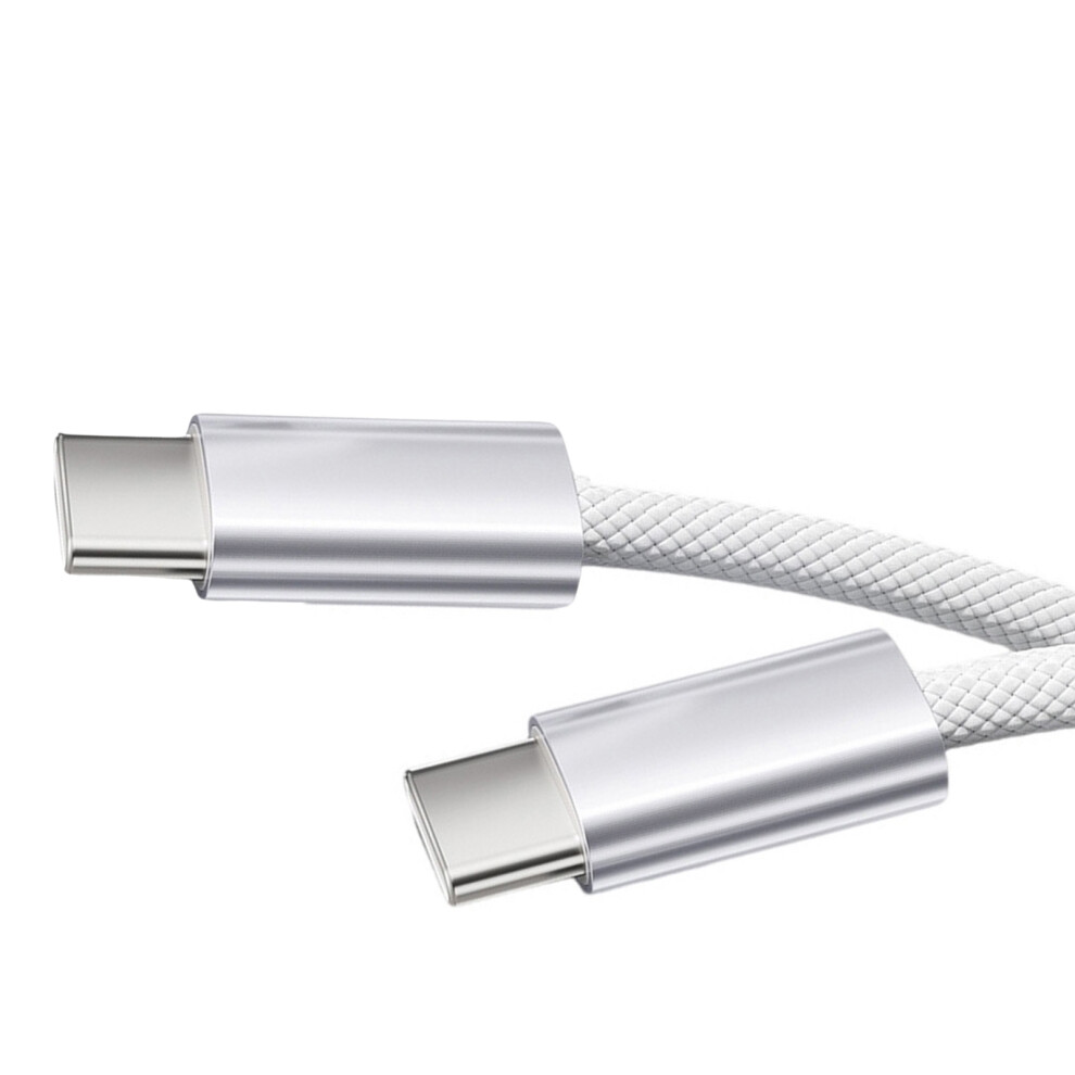 Reinforced Nylons Usb C Fast Charging Cable-1.2M Titanium White 7704000277112