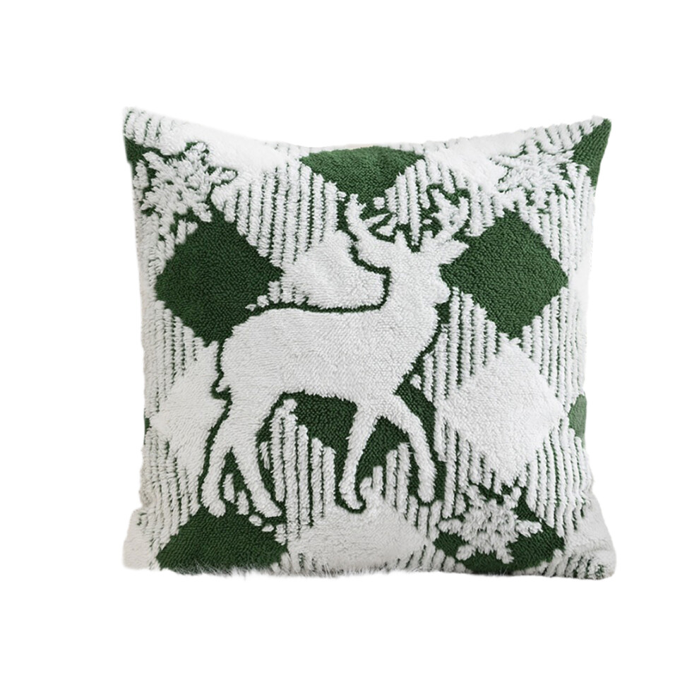 Christmas Snowflake Pillow Cover, Luxurious Velvet Feel-Style 1