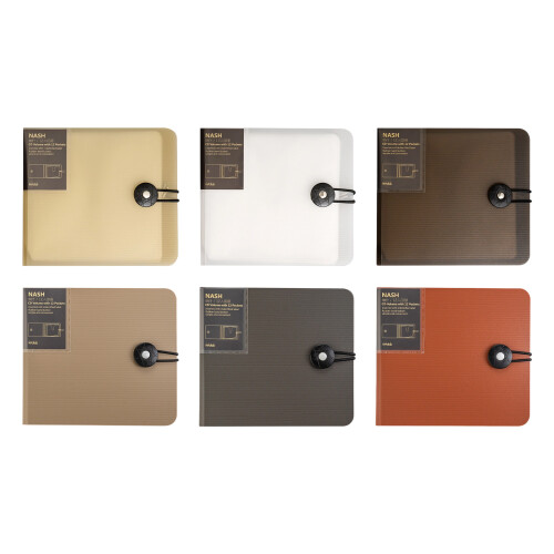 Organized CDs Storage Case with 12 Slots-translucent khaki 1
