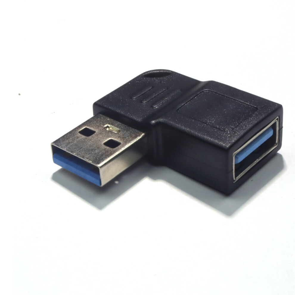 90 Degree Right Angle Usb3.0 Female To Usb3.0- Left Bend Black 7704000275811