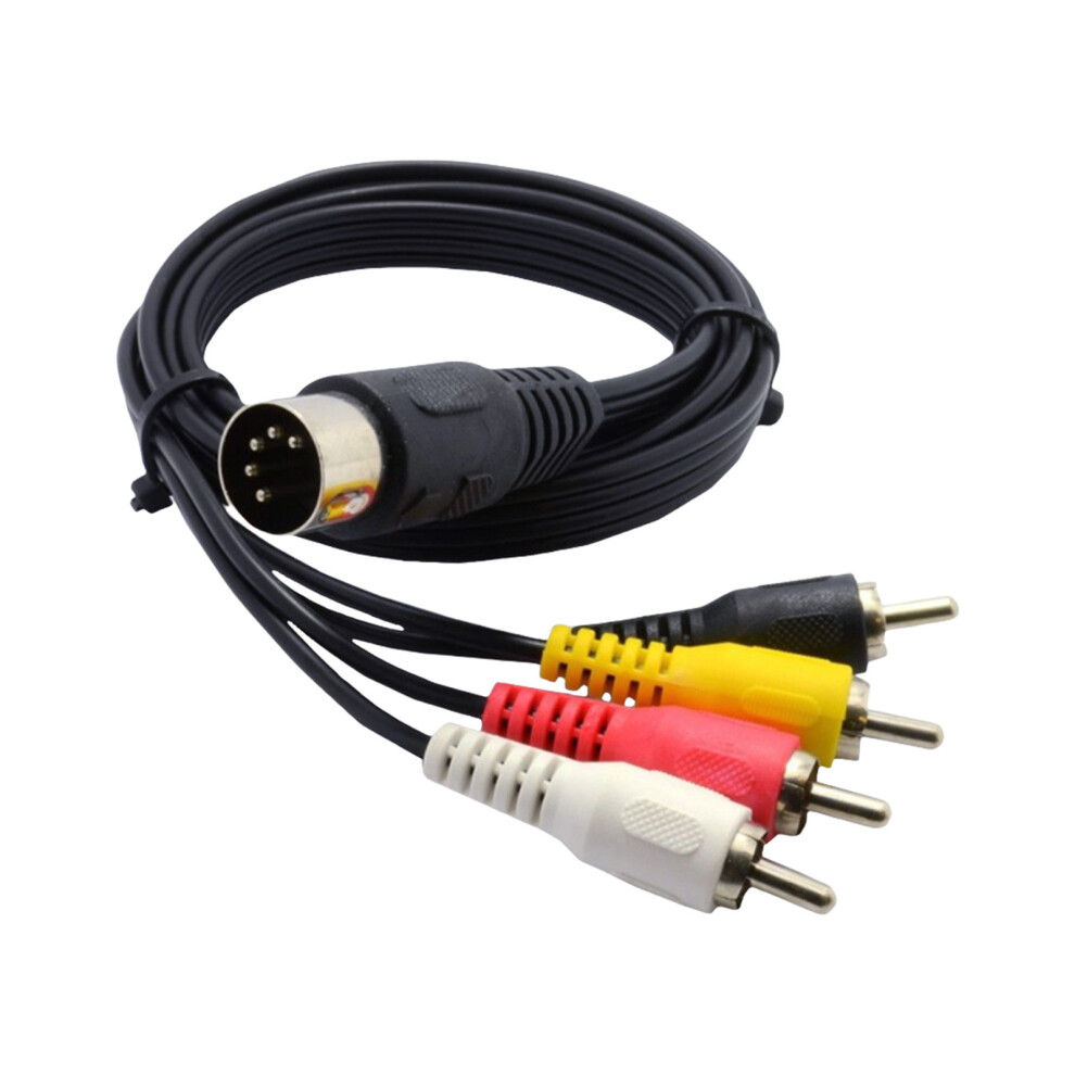 Din 5Pin Male To 4Rca Male Sound Video Processor Cable For-1.5M Bronze 7704000276467