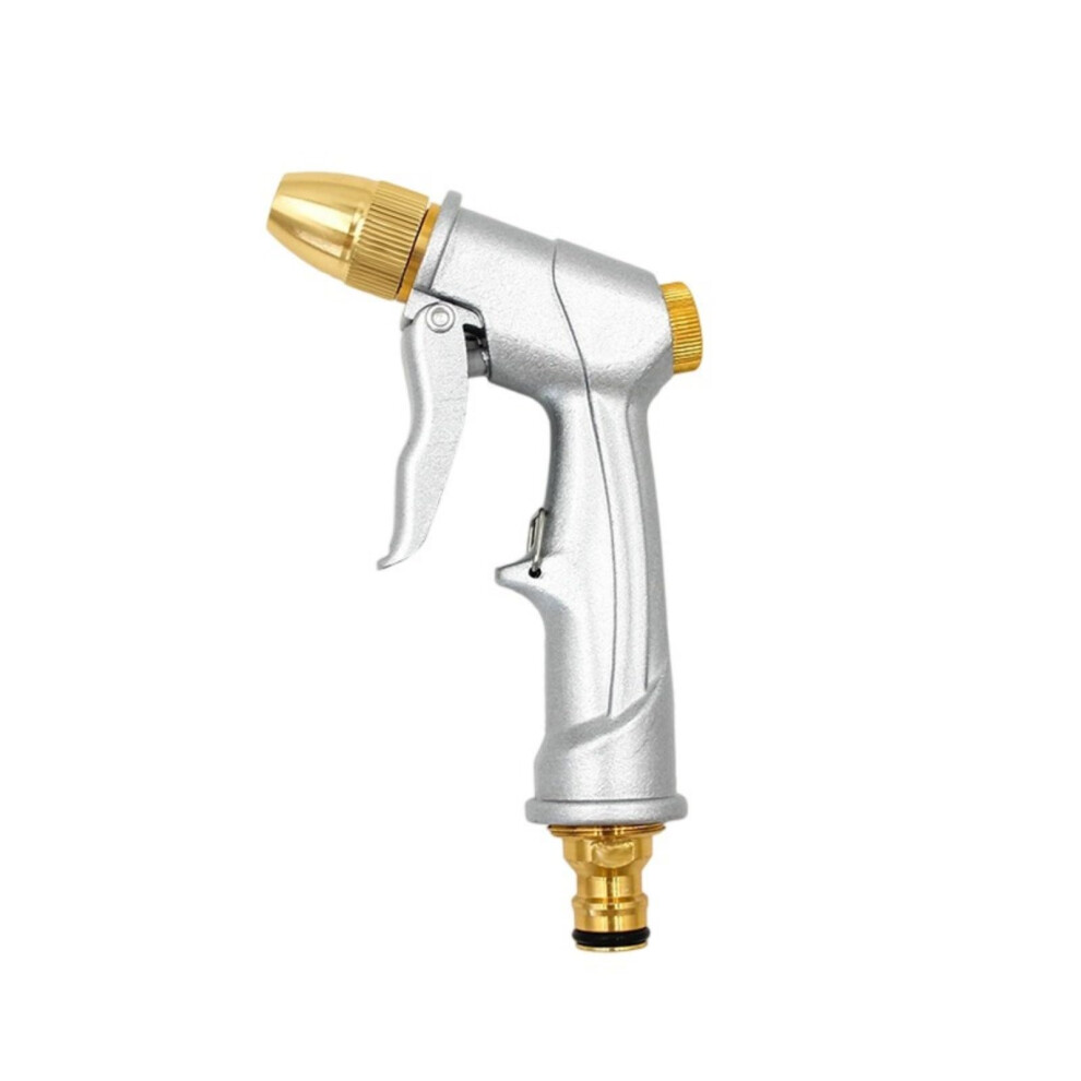 Car Washing Sprayer Nozzle Extended Rod Pressure Metal Electroplated Frosted Finish Household Auto Cleaning Tool 9339159514436