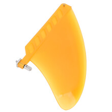 Gelbe 4,6 Zoll TPU Surfbrettflosse Leichtgewichtige Kontrolle für Longboard