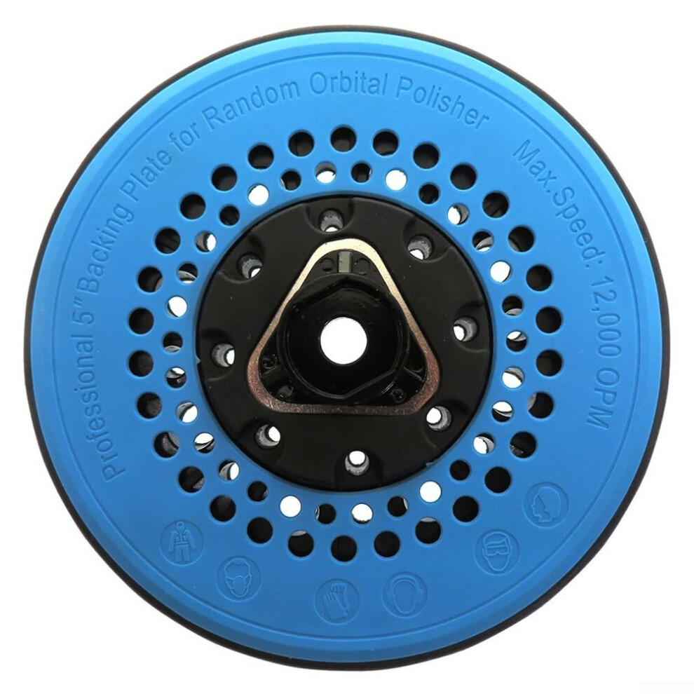 125Mm Orbital Sander Sanding Pad 49 Holes Heat Reduction 12000 Rpm Blue Compatible With Orbital Sanders 9105992528608