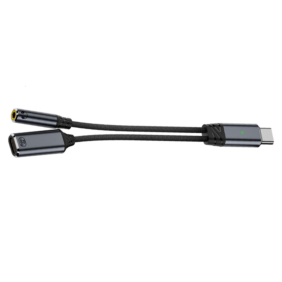 Type C To 3.5Mm Auditory And Pd100w Female Charging- Grey 7704000278485