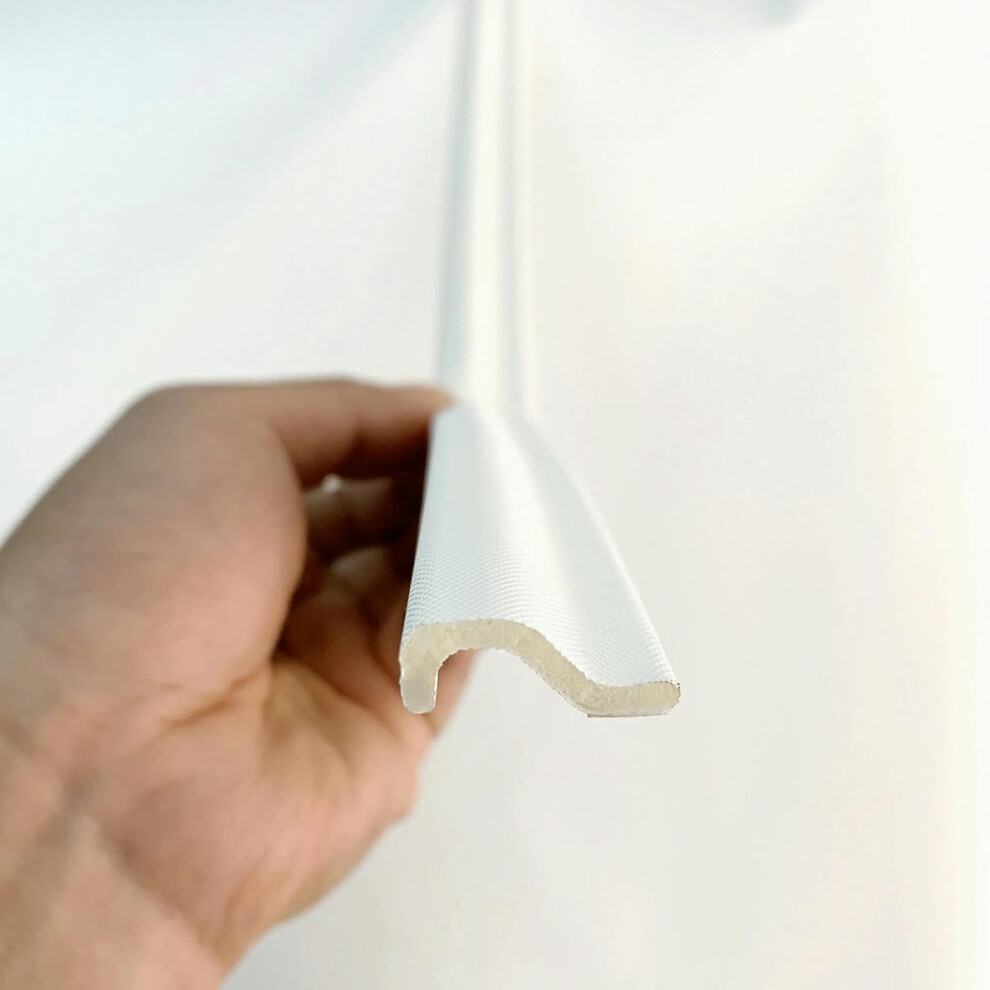 40M Window Sealing Strip With Acoustic Foam, Windproof And Soundproof Tape, Weather Stripping Door Seal, White 9339159514511