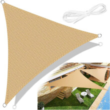 Vela ombreggiante con protezione UV, multiuso, facile installazione, design traspirante, vela parasole triangolare per patio, giardino, cortile