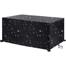 Tuinmeubelhoes voor terrastafel en -stoelen, waterdichte tuinmeubelhoes met UV-bescherming, robuuste en weerbestendige hoes.