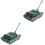 2Pcs Rotatable Turret Tank Model War Toy Desktop Decoration 3