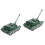2Pcs Rotatable Turret Tank Model War Toy Desktop Decoration 4
