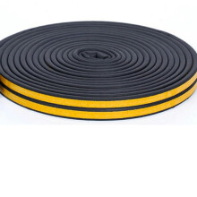 Window Weather Strip 5.0M/10.0M SelfAdhesive Acoustic Rubber Foam Seal Tape For Windows Insulation Black I10M