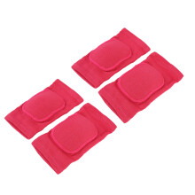 2 Paar Rosenrot Atmungsaktive Kniebandschützer für Eishockey, Laufen, M