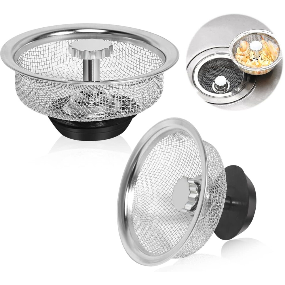Sink Filter Basket, Stainless Steel Drain Strainer, Kitchen Sink Strainer, Mesh Drain Strainer For Kitchen Sink Drain Basket, Rust Resistant, Durable 9061222023919