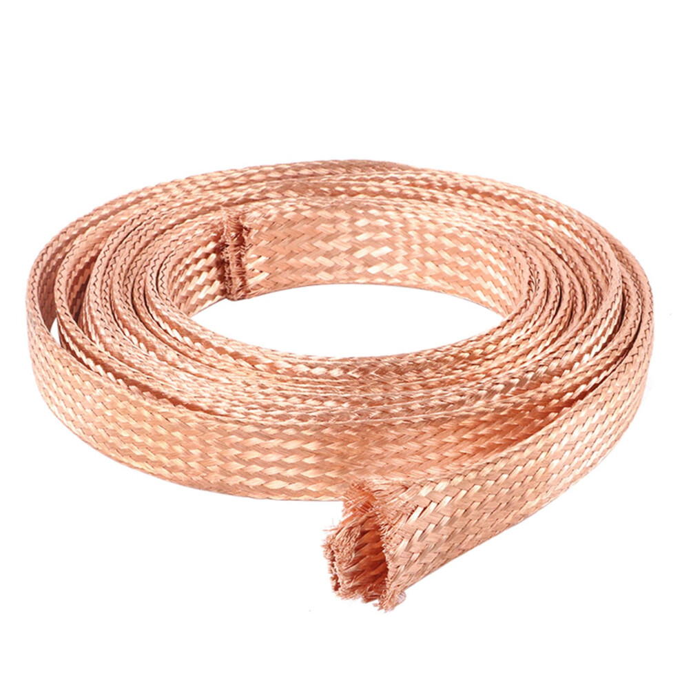 Copper Wire For Jewelry Making, Braided Ground Strap, 1 M, Pure Copper, Grounding And Bonding For Electrical Connections 9323874252643