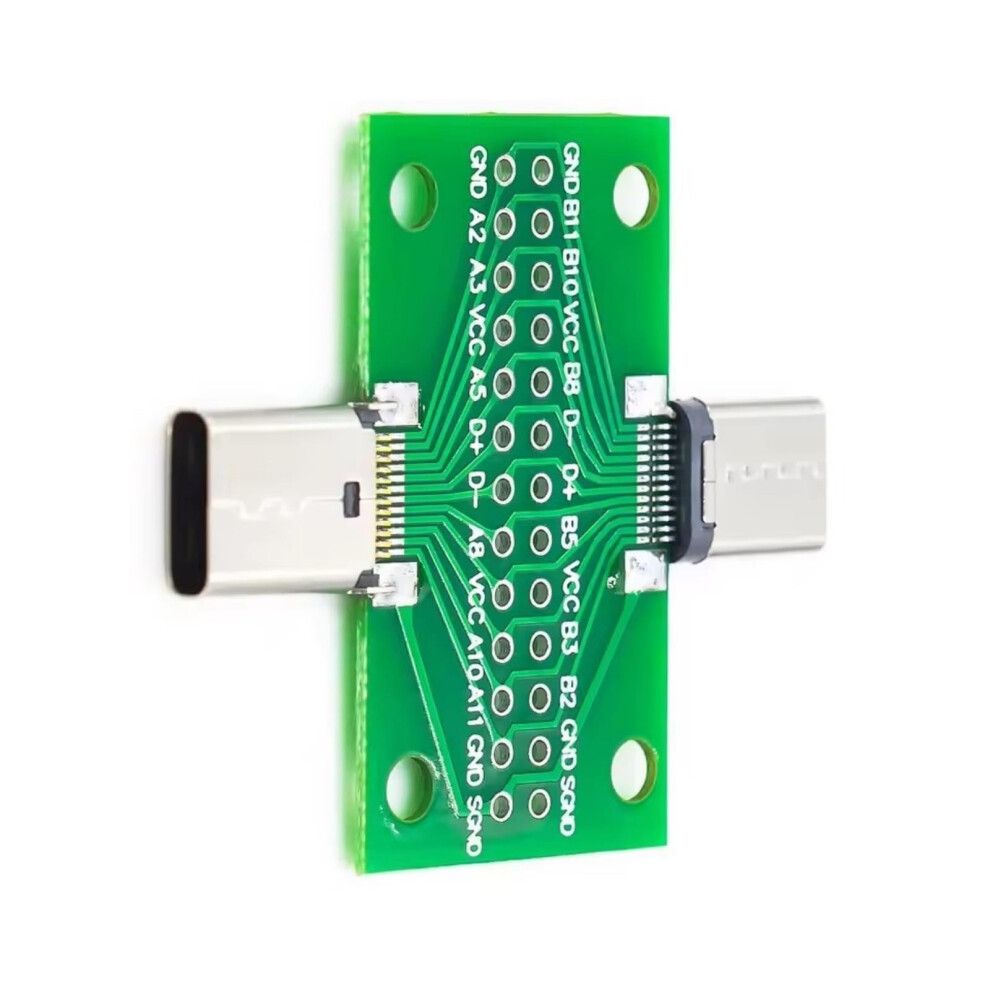 Usb 3.1 Type C 2Sided Adapter Board With 2X13pin To 2.54Mm Connectors For Prototyping And Circuit Analysis 1Pc 9339159514832