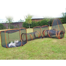 Pet Tunnel Tent Portable Outdoor Playpen Foldable Cat Dog Rabbit Tube Pop Up Pet Play Tunnel For Kittens Guinea Pigs