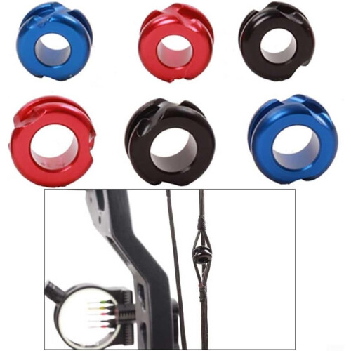 Metal Peephole for Compound Bow 3/16 Red and 1/4 Size for Target Practice 1