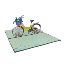 Gutschein Fahrrad Geburtstagskarte, Pop Up Karte Fahrradkarte, Geschenkideen Fahrrad, Pop up Karte3D, Geschenkidee, Geschenkgutschein,