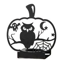 Horror Hollowed Ghostly Bat Cats Iron Candle Holders for-A