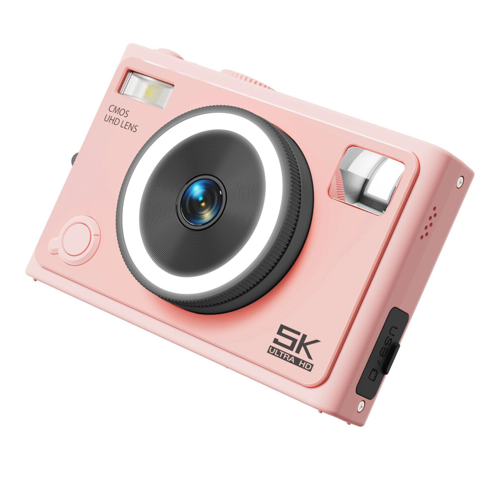 5K Digital Camera 64Mp 1300Mah Autofocus Beauty Mode Ips Screen 4608X2560 For Parties Travel Everyday Use 9339159514986
