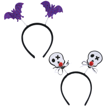 BOO-hoofdband, gemaakt van textiel, zorgt voor comfort en stijl op je volgende gemaskerde bal. Deze modieuze duivel-vleermuis-hoofdband is geschikt