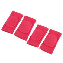 Rosenrot Hoch Elastische Atmungsaktive Kniebandagen, XS, 2 Stück