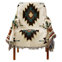 Deken in Zuidwestelijke stijl, perfect cadeau voor elke gelegenheid, geschikt voor binnenwedstrijden en kamperen in de buitenlucht, geverfd garen