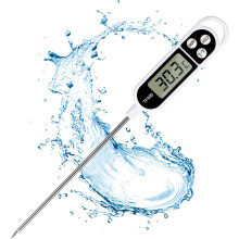 Einfach zu bedienendes Sofortthermometer, geeignet für vielfältige Kochbedürfnisse, mit wasserbeständiger Bau- und Verriegelungsfunktion, breiter