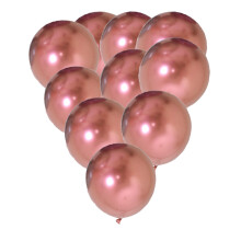 Vysokokvalitný latex, metalické ružovo-zlaté balóny, párty dekorácie na narodeniny, svadbu, oslavu bábätka, odolné, bez zápachu,