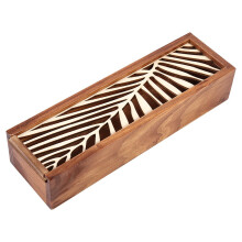 Organizator versatil pentru depozitare, construcție durabilă din lemn cu design extragibil pentru bijuterii, cutie delicată din lemn pentru birou