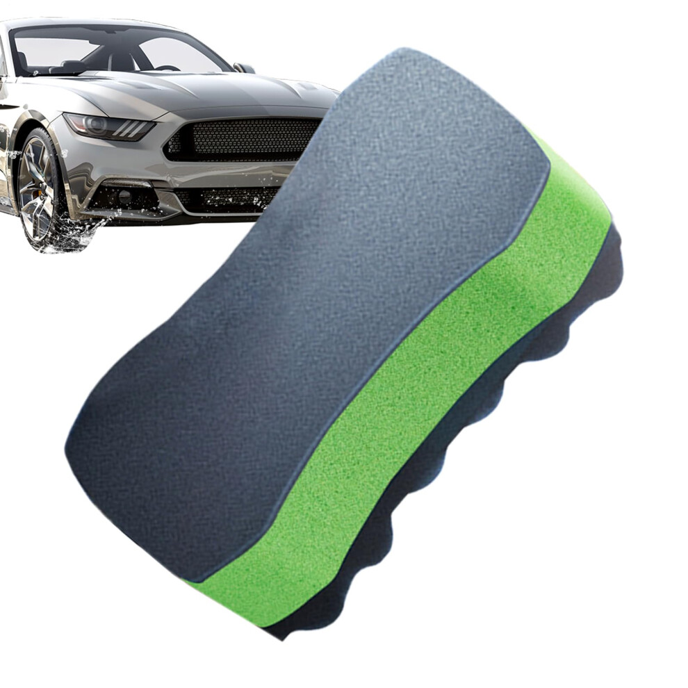 Car Wash Sponge Nonscratch Detailing Thick Scrubber Strong Absorbent Stain Remover For Motorcycles Boats Trucks Green 9323874252704
