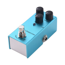 Gitarren-Crunch-Distortion-Pedal Blaues Aluminium 9,3x5x3,4cm