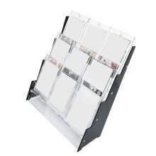 Eleganter 3-stufiger Acrylständer zum Präsentieren von-Schwarz