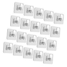 Invisible Waterproof Plastic Hooks Strong Hold For Bathroom And