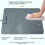 （1 Pack）Heating Pad for Terrarium - Waterproof Silicone-Gray M 6