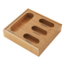 Dustproof Bamboos Container for Kitchen Food Bags Protective