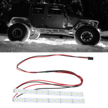 24 LED Aluminiumlegierung RC-Chassis-Leuchtstange für 1/10/8 Maßstab Off-Road-Auto Weiß