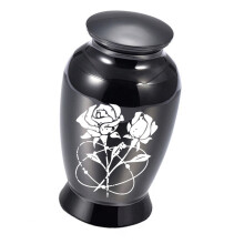 Elegante huisdier as container crematie urn veilig verlies-Zwart