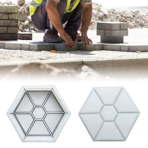 Garden Decoration Hexagonal Concrete Mold for Custom Walkways 1