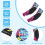 Youth elbow pads, 2 pack compression sleeve protective hair 2
