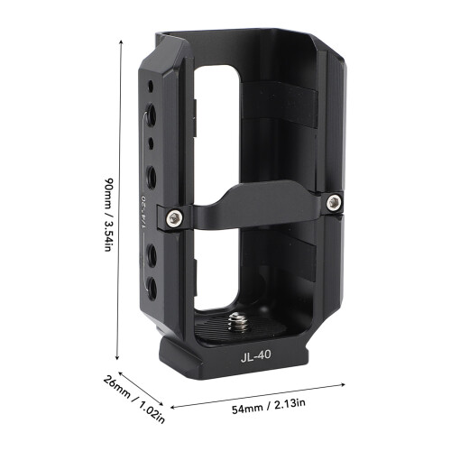 Aluminum Alloy Camera Cage with Silicone Padding for Pocket3 1