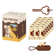 Dog Waste Poop Bag Dispenser Milk Fragrant-with dispenser clip