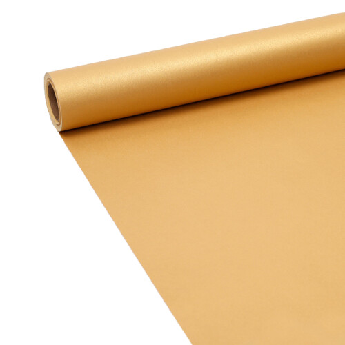Papier d'emballage cadeau mat facile à utiliser, recyclable-Or