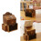 Boîte de rétroaction murale décorative rétro en bois avec-pin 3