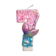 Mermaids Themed Birthday Number Candle Anniversary Party-7
