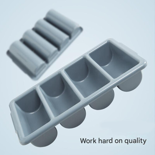 Efficient Four Compartment Cutlery Tray Drawer Storage Box 1
